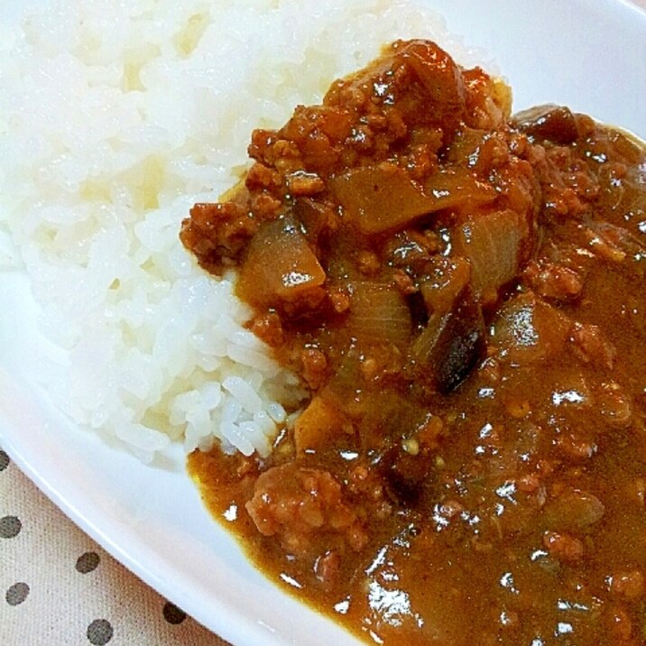 ✿ナスとひき肉のカレー❤